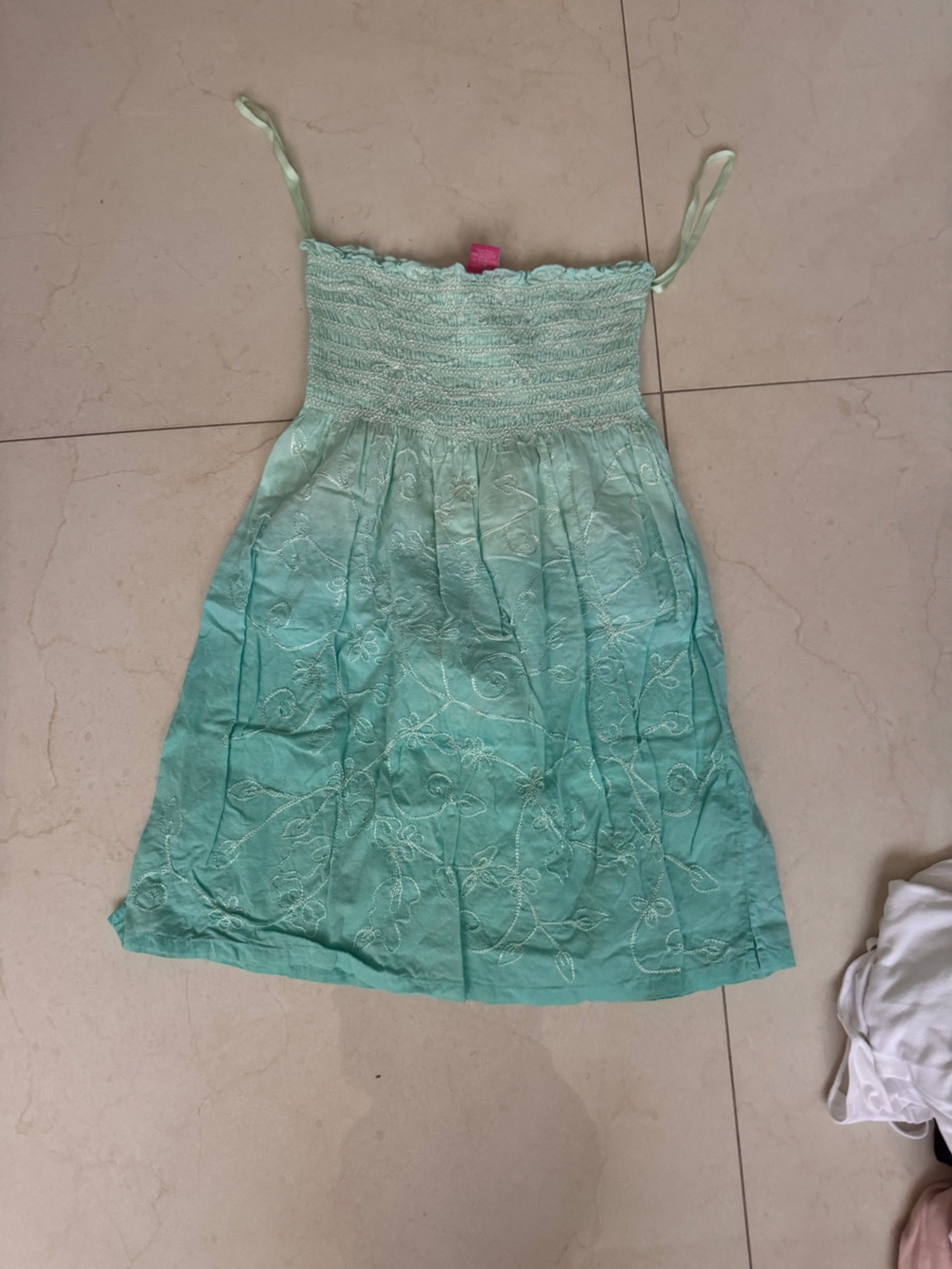 Raviya Mint Green Dress with Pink Label